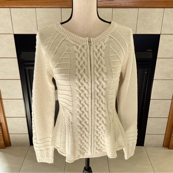 Anthropologie Sparrow Esteul Cable Knit Cardigan Sweater, Women’s Sz S